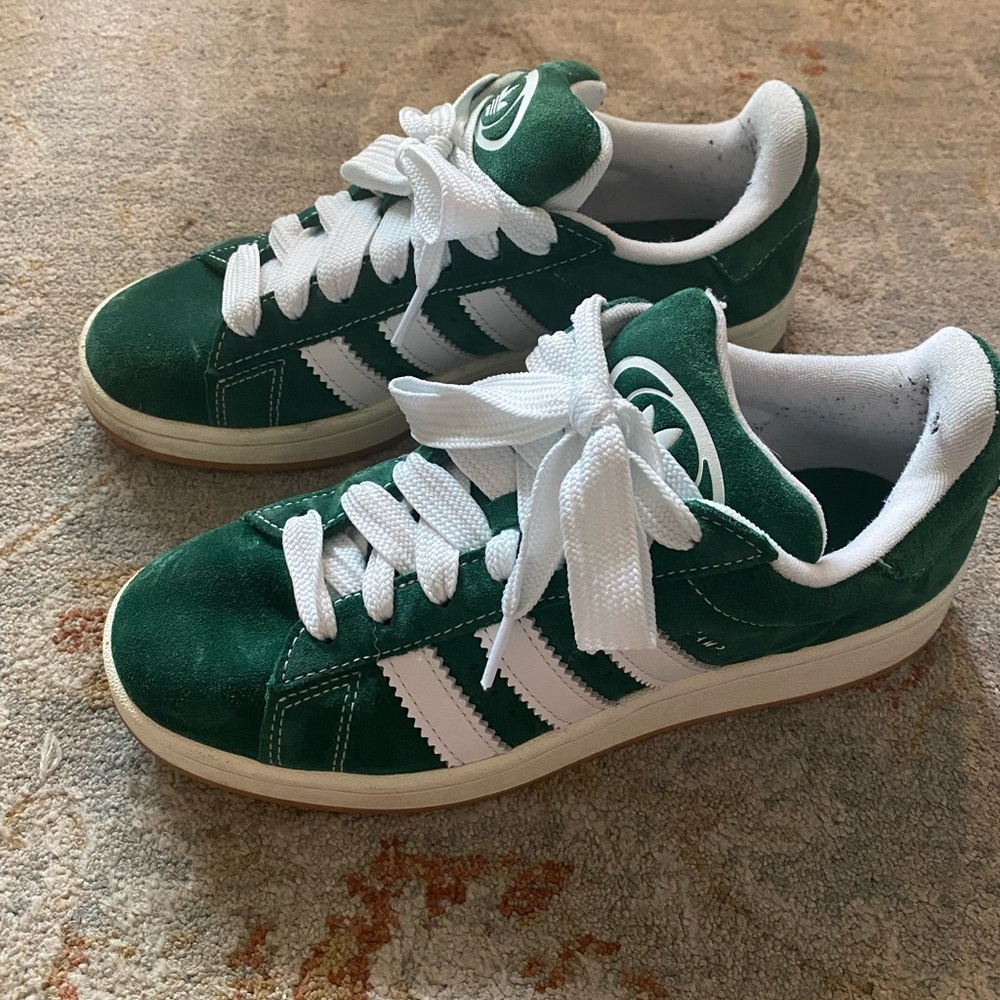 Green Adidas Campus 00s Shoes